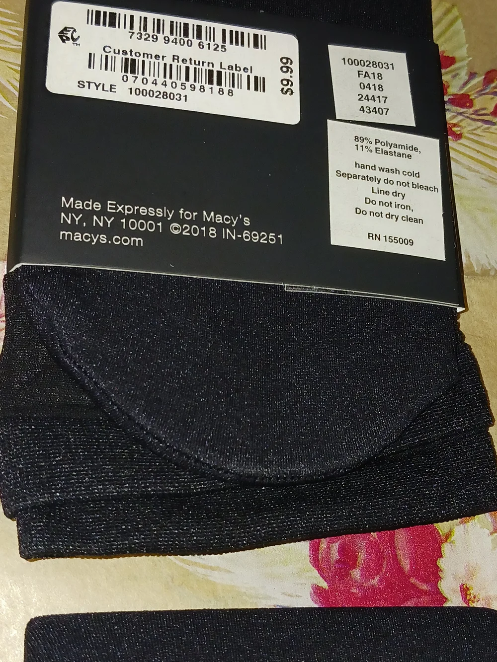 x4 Pairs INC International Concepts Women's Black Dress Socks